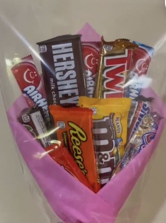 Candy/Chocolatae Wrapped Bouquet