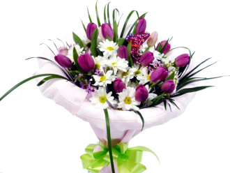 Tulips & Daisies Bouquet