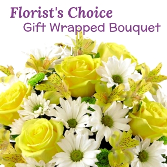 Florist\'s Wrapped Bouquet (yellow)