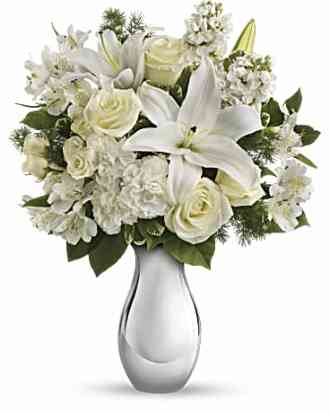 Teleflora\'s Shimmering White Bouquet