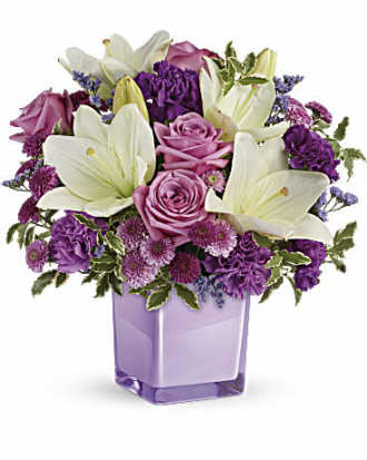  Teleflora's Pleasing Purple Bouquet