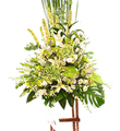 Arrangement of Cut Flowers with Stand