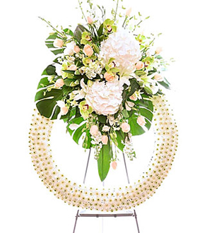Funeral Wreath with Stand