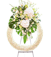 Funeral Wreath with Stand