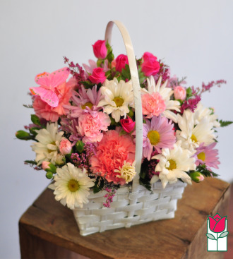 beretania florist zoe basket honolulu hawaii flower basket arrangement delivery