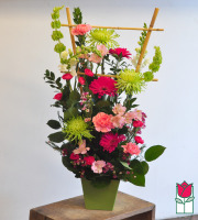 Beretania florist pinky contemporary spring arrangement