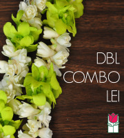 Double Tuberose w/ Green Orchid Lei 