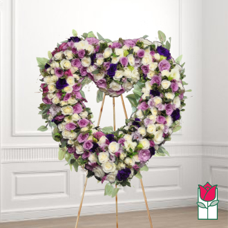 Coco funeral heart wreath delivery in honolulu hawaii funeral florist flowers 