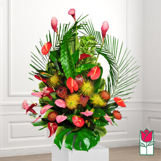beretania florist isenburg tropical arrangement