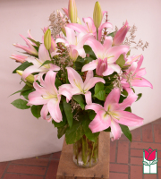 Beretania's Pink Lily Bouquet
