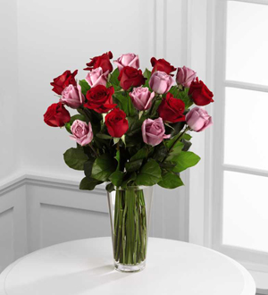 Le bouquet Roses rouges et lavande de FTD