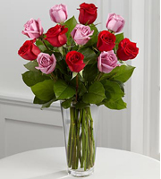 The FTD® Red and Lavender Rose Bouquet