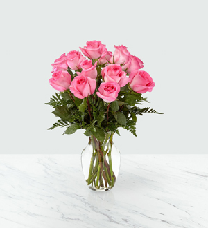 The FTD® Smitten™ Pink Rose Bouquet
