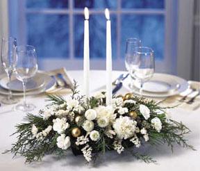 The FTD® Wintergarden Candle™ Centerpiece