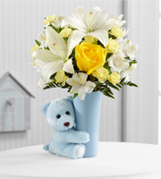 The FTD® Baby Boy Big Hug™ Bouquet