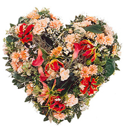 Arrangement: Seasonal Flower Heart