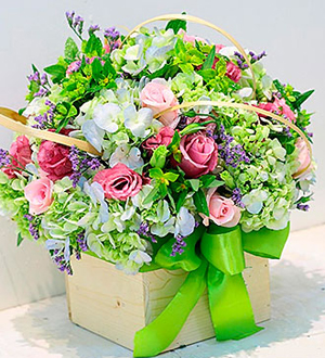 Mixed Bouquet in Container