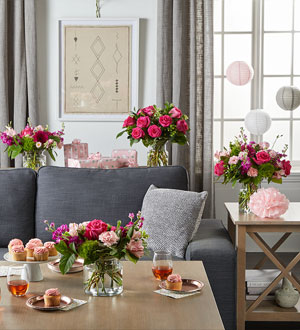 Think Pink Bouquet Set