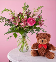 Happily Ever After Bouquet & Bear Set