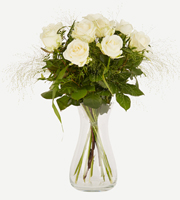 Elegant White Roses