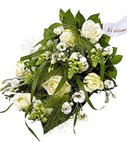 Funeral Spray Florist's Choice with Ribbon