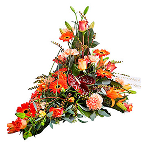 Funeral Decoration with Ribbon