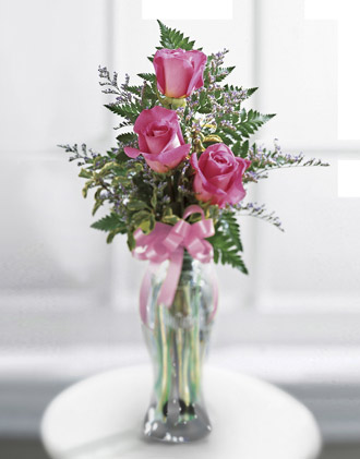 The FTD Triple Delight  Rose Bouquet