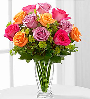 The Pure Enchantment™ Rose Bouquet - Vase Included