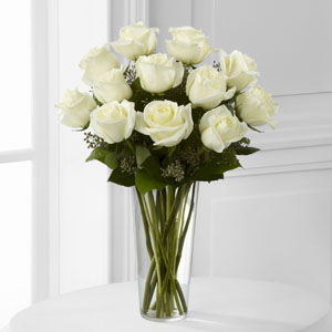 The FTD® White Rose Bouquet