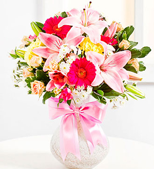 Surprise Bouquet in Pink Colors