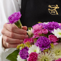 The FTD® Florist Designed Sympathy Vase Bouquet