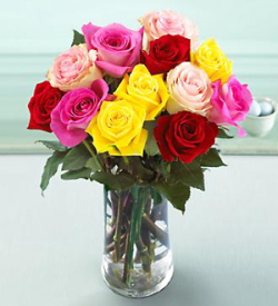 The FTD Mixed Rose Bouquet with Vase