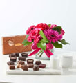 Everyday Love Bouquet with Chocolates and Candle