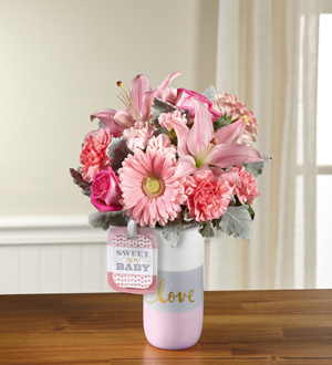 The FTD® Sweet Baby Girl™ Bouquet by Hallmark