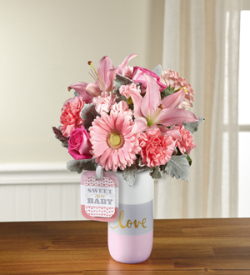 The FTD Sweet Baby Girl Bouquet by Hallmark