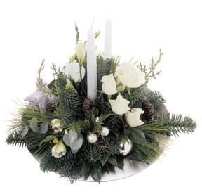 Christmas Arrangement with candles