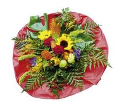 Bouquet of Seasonal Flowers with red roses