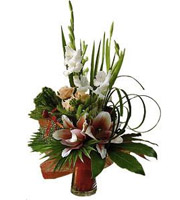 Bouquet of Cut Flowers with vase