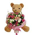 Special Occasion Bouquet with bear