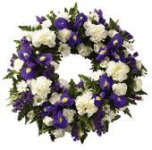 Blue & White Classic Wreath