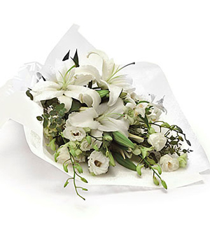 Funeral Bouquet in White only