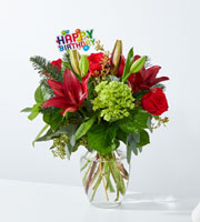 Merry Days Bouquet and Happy Birthday Topper