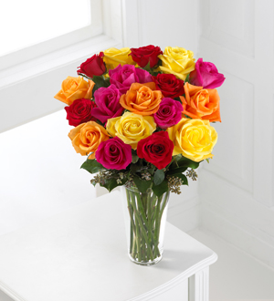 The FTD® Bright Spark™ Rose Bouquet