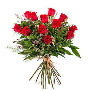 12 Long-stemmed Red Roses