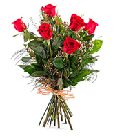 6 Long-stemmed Red Roses
