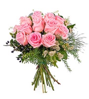 12 Short-stemmed Pink Roses