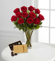 The FTD® Red Rose and Godiva Bouquet