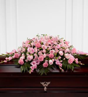 Find pink casket spray flowers and other sympathy gifts from the family online or by phone 24/7 with Sunnyslope Floral, your same day delivery florist