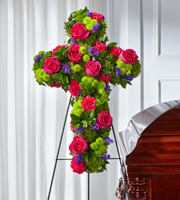 The FTD Tribute Rose Floral Cross