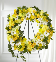The FTD® Golden Remembrance™ Wreath